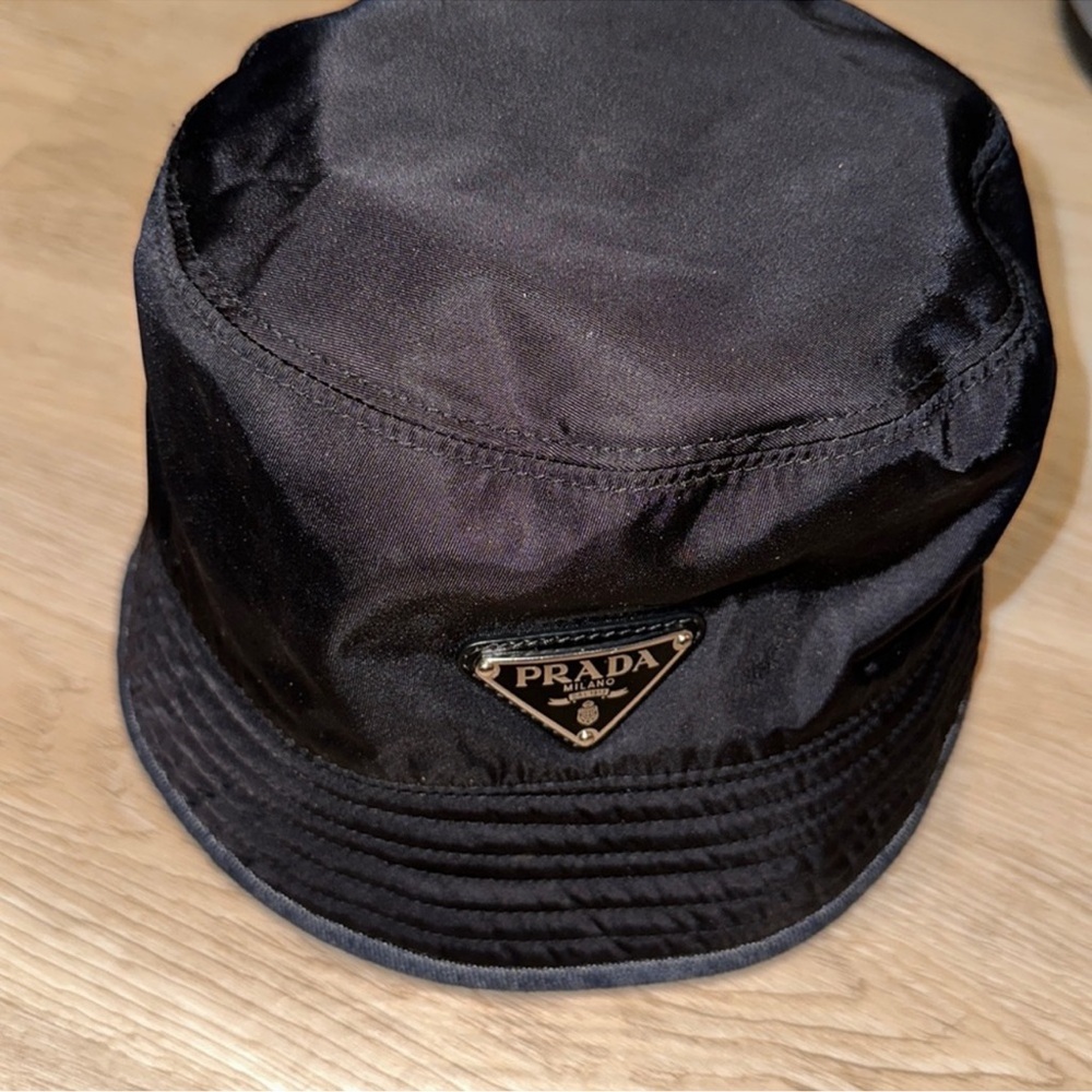 Prada Black Bucket Hat